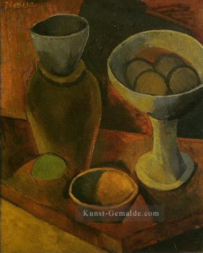 Bols et cruche 1908 Kubismus Ölgemälde
